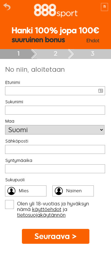 888sport rekisteröityminen