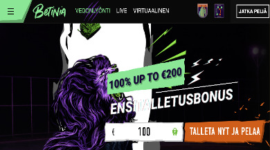 Betinia vedonlyönti arvostelu pelaa.online