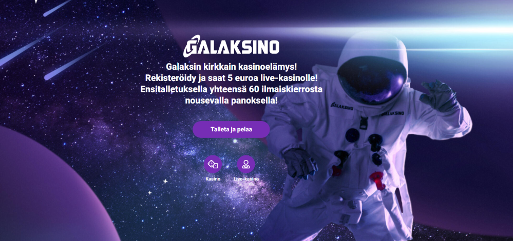 Galaksi Casinon etusivu