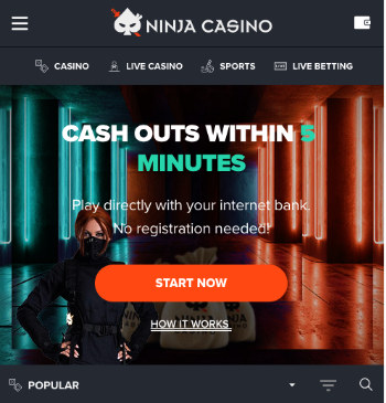 ninjacasino kasino arvostelu pelaa.online