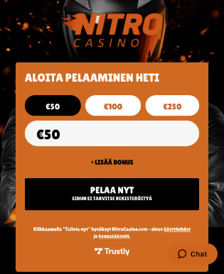 nitrocasino kasino arvostelu pelaa.online